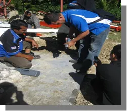 Pemasangan Baseplate Kaki Tower